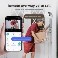 Sonnette de porte sans fil à aspiration électromagnétique, caméra en alliage d'aluminium ABS, modèle Smart Home, vision nocturne HD, WiFi 4G, application CamHi