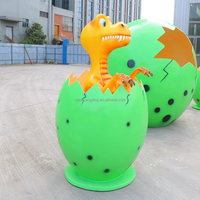 Pour modèles animatroniques, décorations d'œufs de dinosaures en fibre de verre