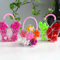 Haar gummis für Frauen Mädchen Haarschmuck Geschenk box Silikon Haar perlen Set