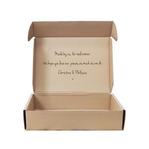 Kraft reciclado impreso personalizado e flauta corrugado perfume zapatos de mujer mailer caja de kraft marrón jabón cajas de envío - Product Image 4