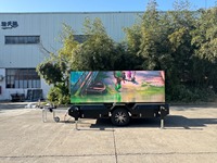 Harga Pabrik Layar Billboard LED Outdoor Mobile Full Color 4mm Pixel IP65 Tahan Air Trailer 1300mm Dapat Diangkat 330 Dapat Diputar