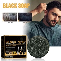 Savon Shampoing Solide Assombrissant les Cheveux à l'Essence de Polygonum Multiflorum Anti-Gris Bio pour Hydrater et Réparer les Dommages Capillaires