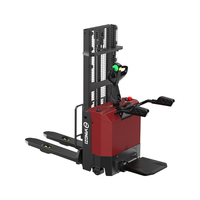 Chariot élévateur électrique Yangzi pour entrepôt frigorifique 1,5t, transpalette surélevé 2900mm de hauteur de levage, transpalette marcheur avec chargeur intégré