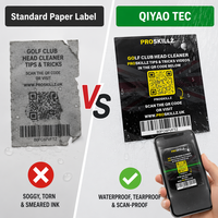 Adesivos de Vinil Personalizados de Alta Performance com Código QR Escaneável e Etiquetas de Código de Barras para Identificação e Manutenção de Clubes de Golfe