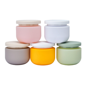 Pot cosmétique rond en plastique mat, 250g, 300g, 500g, vide, pour crème, shampoing, beurre corporel, gommage, avec logo personnalisé - Vente chaude - Product Image 5