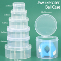 Boîte de rangement ronde transparente personnalisée SUNSHING avec logo, petit récipient en plastique de qualité supérieure pour cosmétiques, bijoux, houppettes et perles