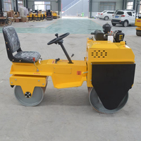 Compacteur routier vibrant à double tambour QIYUN Machinery, prix abordable, 1, 2, 3 et 4 tonnes, avec moteur