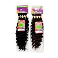 4x 20 pouces Tresses au crochet Afro Boho, Cheveux bouclés en vrac à ondulations profondes, Effet mouillé et ondulé, Extensions de cheveux synthétiques à tresser style bohème