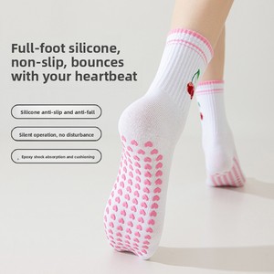 Chaussettes de <span class=keywords><strong>yoga</strong></span> antidérapantes en coton respirant pour Pilates, fitness, barre, danse, entraînement, studio, maison - Product Image 2