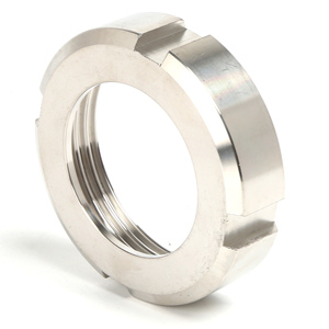 SS304 vệ sinh cấp thực phẩm thép không gỉ rjt Union Nut Phụ Kiện 4 khe cắm 1 "-6" tiêu chuẩn lót nữ kết nối Nut mịn - Product Image 5