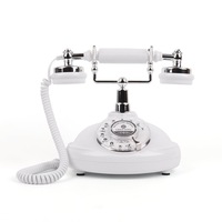 Téléphone filaire vintage rétro, téléphone fixe à l'ancienne, mignon et décoratif, téléphones filaires pour la maison et le bureau
