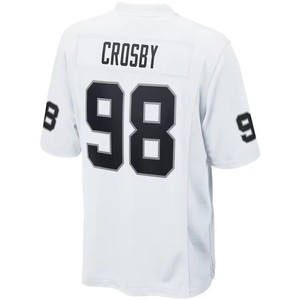 Las Vegas Raiders pour jeunes et hommes # 15 Mendoza # Maillot de football cousu à la main 98 Crosby - Product Image 4