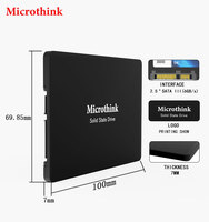 Di alta qualità Microthink 2.5 pollici Ssd SATA disco rigido 128GB 256GB 512G 1TB portatile unità a stato solido