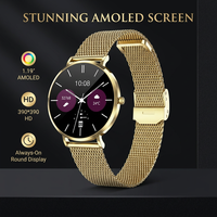 Reloj Inteligente T8 Ultra, Acero Inoxidable 304, Pantalla AMOLED Redonda de 1.19 Pulgadas, Cristal Gorilla, Resistente al Agua IP68, Monitor de Actividad Física, Llamadas por Bluetooth