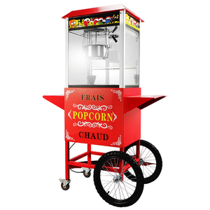 Nouveau <span class=keywords><strong>prix</strong></span> d'usine, machine à popcorn électrique automatique en acier inoxydable, chariot de vente ambulante, haute productivité, 1400W - Product Image 3