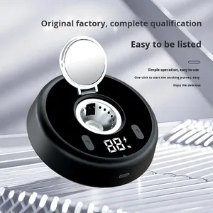 Ensemble d'outils <span class=keywords><strong>de</strong></span> fumage électrique portables en acier inoxydable et plastique au design moderne pour le camping et la préparation <span class=keywords><strong>de</strong></span> whisky/cocktails - Product Image 2