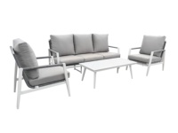 Chaises de tissage en corde Ensemble de canapé d'extérieur moderne Corde en polyester pour patio de jardin