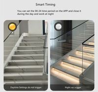 Détecteur de mouvement intelligent Lampe pour escalier Bande lumineuse à LED blanche chaude Bande lumineuse à LED intelligente pour l'eau courante