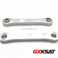 Liens de suspension arrière GXKSAT Dogbones compatibles avec KWK KLR650 KLR 650 1987-2007 en aluminium CNC argenté