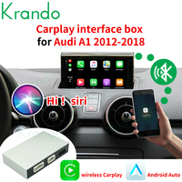 Krando Android mise à niveau automatique sans fil Carplay boîte de Module d'interface de caméra de recul pour Audi A1 2012 - 2018