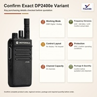 Radio portable Motorola DP2400e d'origine, VHF ou UHF, analogique ou numérique, 64 canaux, IP67, compatible IMPRES, pour projets commerciaux
