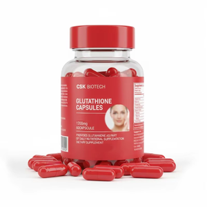 Glutathion-Kapseln 250mg 500mg Antioxidans Hautgesundheitsergänzung mit Vitamin C OEM ODM Private Label Maßgeschneiderte Schönheitsformel - Product Image 1