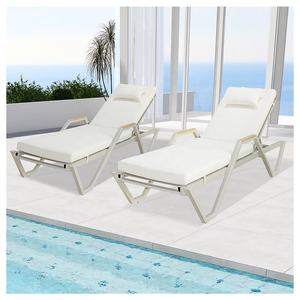 Meubles <span class=keywords><strong>de</strong></span> <span class=keywords><strong>jardin</strong></span> Chaise <span class=keywords><strong>de</strong></span> plage Bureau <span class=keywords><strong>de</strong></span> natation en aluminium Durable Hotsale Pool Outdoor Sun Lounger With Coussin Outdoor Chaise Lounge - Product Image 4