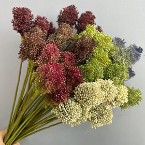 Ramo Decorativo de Ajo Artificial para Oficina, Jardín, Decoración del Hogar, Flor Artificial de Plástico, Plantas Artificiales - Product Image 1