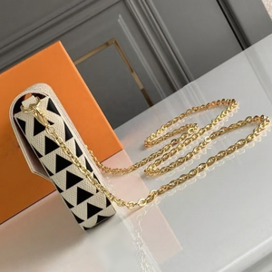 Nhà thiết kế của cổ điển rô in felicie Ví Thẻ Túi Kim Loại chuỗi thư bọc vải da phụ nữ sang trọng Vai Túi - Product Image 4