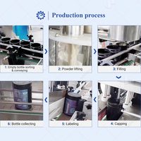 Machine de remplissage rotative à vis sans fin pour lessive, lait, café froid, poudre, avec bouchon et capuchon Cherry Stopper, pour ligne de mise en conserve - En promotion