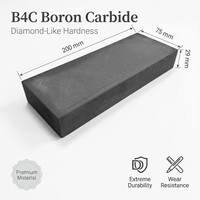 Pierre à aiguiser noire en carbure de bore B4C, grain 800, 200x75x29mm, 1kg, grande pierre à eau pour affûter les couteaux de cuisine