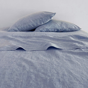 Oeko-Tex Aangepaste Kleur 100% Franse Linnen Beddengoed Puur Vlas Linnen Beddengoed Set Dekbedovertrek Steen Gewassen Laken Set - Product Image 4