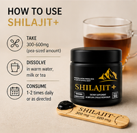 Resina del Himalaya Premium en Oferta, con Alto Contenido de Ácido Fúlvico para el Bienestar Diario y Apoyo a la Desintoxicación Corporal, Crema de Shilajit Pura
