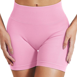 Pantaloncini <span class=keywords><strong>Sportivi</strong></span> D F Y NE Senza Cuciture ad Asciugatura Rapida, <span class=keywords><strong>Vita</strong></span> <span class=keywords><strong>Alta</strong></span>, Modellanti, per Yoga e Fitness - Product Image 4