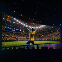 DDW Indoor Gebogener P3.91 Flex LED-Bildschirm Videowand 4K HDR10+ DCI-P3 95% 3840Hz 5 Jahre Garantie