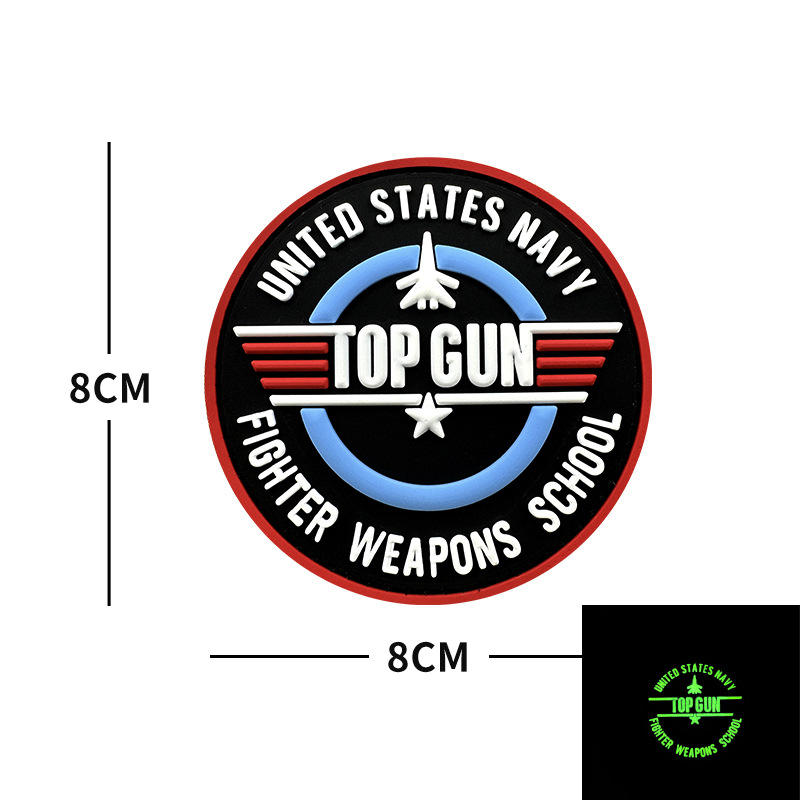 TOP GUN - Cible ronde lumineuse - Fond noir