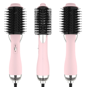 ULELAY-cepillo eléctrico de pelo y rizado, peine de pelo liso, secador de pelo y voluminizador, 1000W, pequeño cepillo de aire caliente - Product Image 1