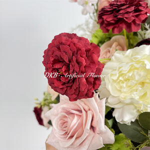 Wholesale Realistic 30cm red white flower <b>balls</b> Custom Luxury Large Flower <b>Ball</b> - Product Image 5