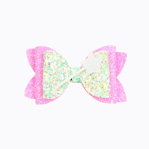 Accessori per capelli per bambini <span class=keywords><strong>di</strong></span> vendita calda carini Cross-Border magia cattiva strega forcina in fiocco <span class=keywords><strong>rosa</strong></span> e verde - Product Image 6