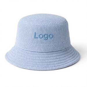 Chapeau Bob en Corduroy avec Logo Brodé Personnalisé Texture Douce Vente en Gros - Product Image 1