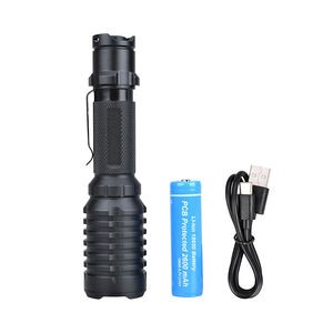 Lampe torche tactique LED super lumineuse WOSEN, rechargeable par USB, corps en aluminium, pour le camping et la chasse - Product Image 5