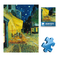 Teka-teki Susun Vincent Van Gogh Starry Sky Mainan Terlaris Mini 1000 Potongan Teka-teki Gambar