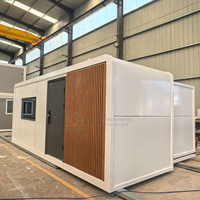 Cabine préfabriquée contemporaine de 20 pieds ou 40 pieds, pod de travail mobile Apple pour bureau, hôtel ou parc sur terrain non utilisé, en acier