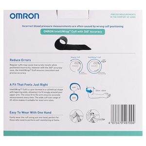 <strong>HEM</strong> 7156 T Digital Blood Pressure Monitor with Accuracy Intelli Wrap Cuff for All Arm Sizes Accurate Measurements &amp; Bluetooth - Product Image 2