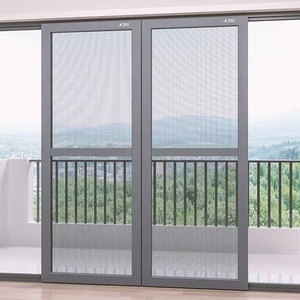 Thép Fly Net muỗi xếp li cửa trượt có thể thu vào màn hình cửa sổ cửa nguyên liệu gấp cửa sổ cửa - Product Image 3