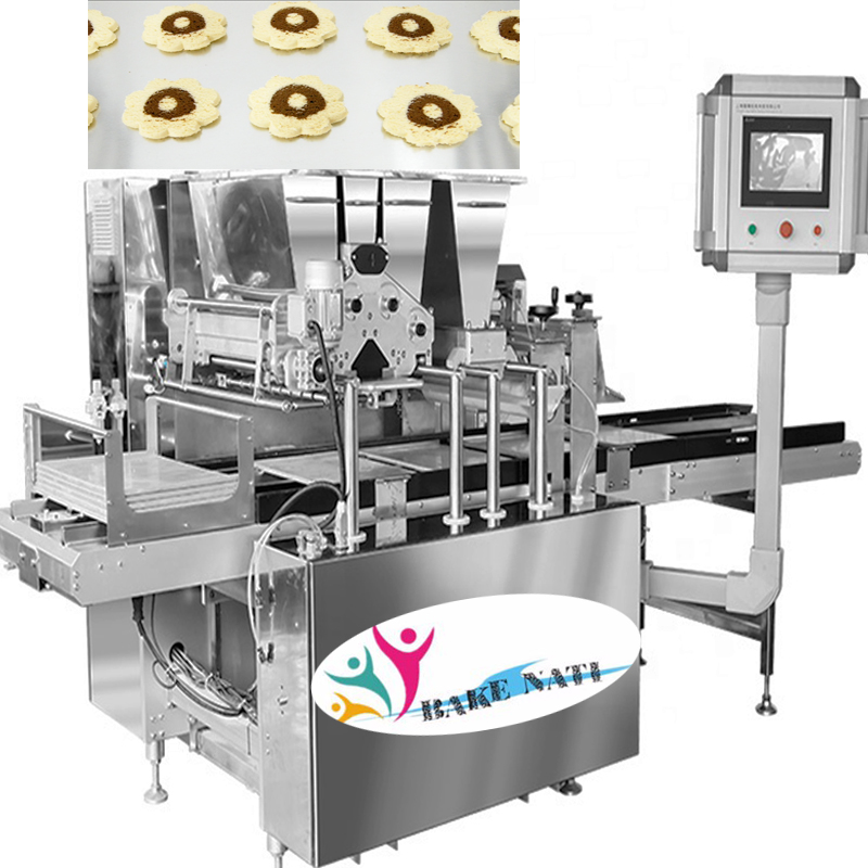 Hoge Kwaliteit Automatische Cookies Maker Machine Voor Maken Drie Kleur Cookies