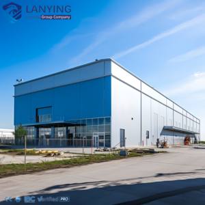 Grand hangar préfabriqué en structure métallique légère pour entrepôt <span class=keywords><strong>commercial</strong></span> - Product Image 1