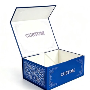 Caja de Lujo con Cierre Magnético, Logotipo Personalizado en Relieve e Impresión UV, Caja de Cartón Resistente para Empaque de Regalos de Boda y Cumpleaños - Product Image 3
