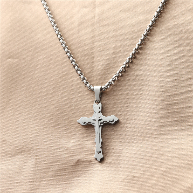 Pendentif avec chaîne assortie, chaîne de perles carrées 3,0*60 cm