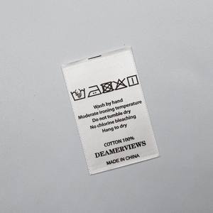 다채로운 의류 액세서리 새틴 프린트 라벨 사용자 정의 로고 디자인 관리 Tags 의류 인쇄 라벨 의류 - Product Image 4